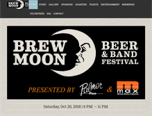 Tablet Screenshot of brewmoonfest.com